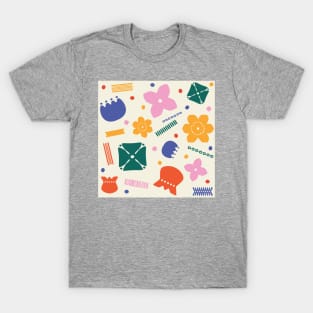 Nordic Papercut Flowers T-Shirt